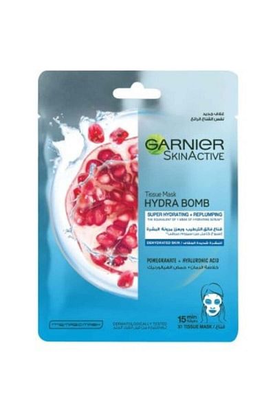 Garnier قناع غارنييه هيدرا بومب الورقي بخلاصة الرمان