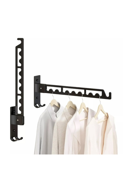 mazory decor Katlanabilir Giysi Askısı, Çamaşır Kurutma Odası İçin Duvara Mon...