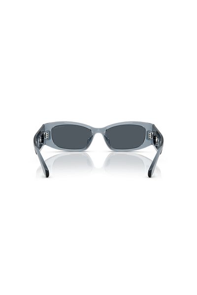 Michael Kors Women Irregular Rhodes Sunglasses- Mk 2243u - Lense Size:52mm - Denim Transparent
