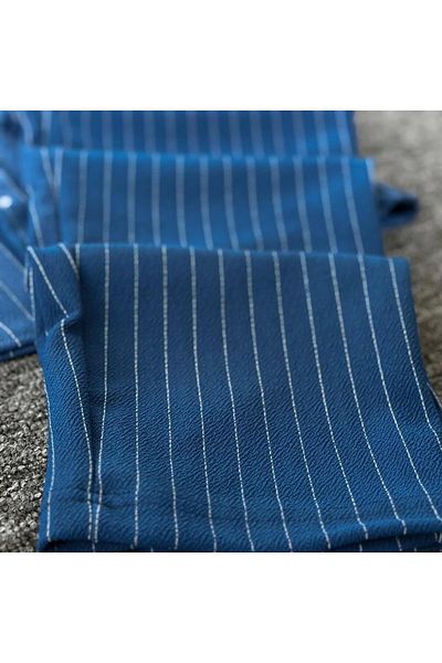 NewCabin Premium Crepe Fabric Stripe Detailed Unisex Shirt and Pants Set