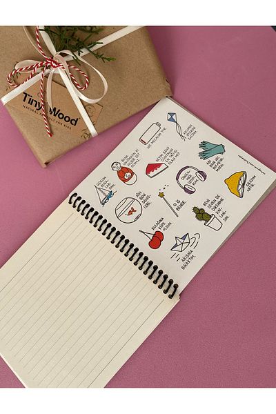 KESKİN COLOR Sensational Things – I Can'T Connect Stickered Hard Cover Spiral Notebook