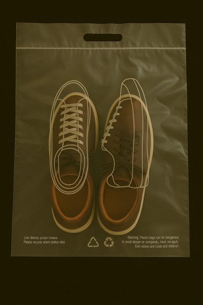 Dekals Şeffaf 6 Adet Ayakkabı Ambalaj Çantası Ayakkabı taşıma poşeti 44x50 cm