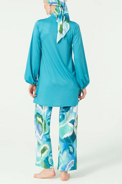 Bordomix Morena Patterned Hijab Swimsuit 4047