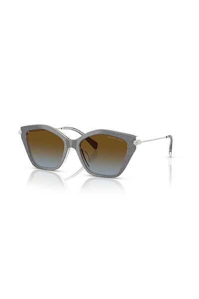 Michael Kors Women Cat Eye Catskills Sunglasses- Mk 2246u - Lense Size:52mm - Grey Denim