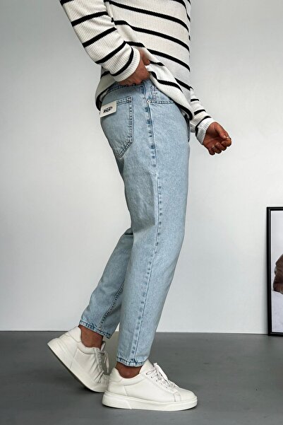 DORAJEANS بنطلون جينز Dora Jeans للرجال باللون الأزرق الجليدي