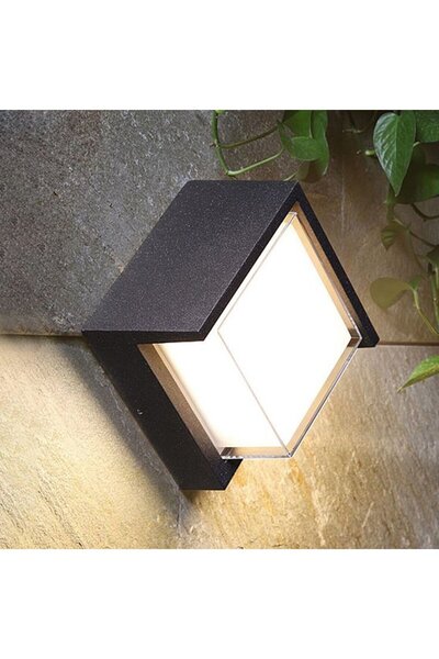 EKM29 Ekim Aydınlatma 12 Watt 3000k Ledli Dış Mekan,balkon,bahçe,duvar,teras,kamelya Apliği, Led Armatür
