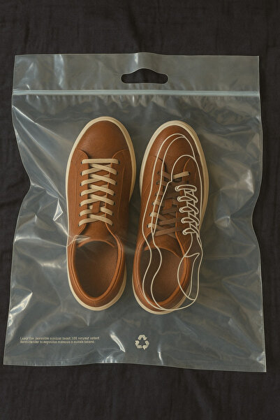 Dekals 3 Adet Kilitli şeffaf Ayakkabı Düzenleme Saklama Poşeti Organizer Poşe...