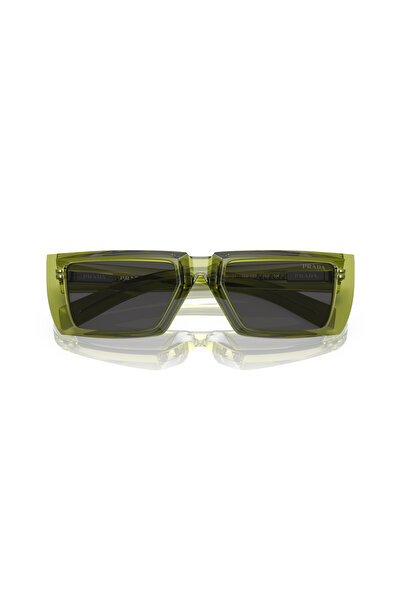 Prada Men Rectangular Sunglasses- Pr 24ys - Lense Size:55mm - Crystal Fern
