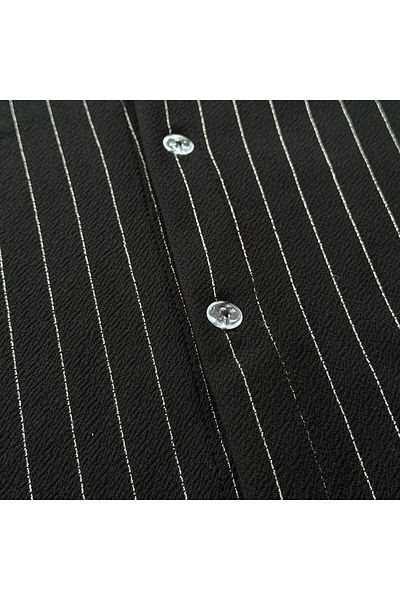 NewCabin Premium Crepe Fabric Stripe Detailed Unisex Shirt and Pants Set