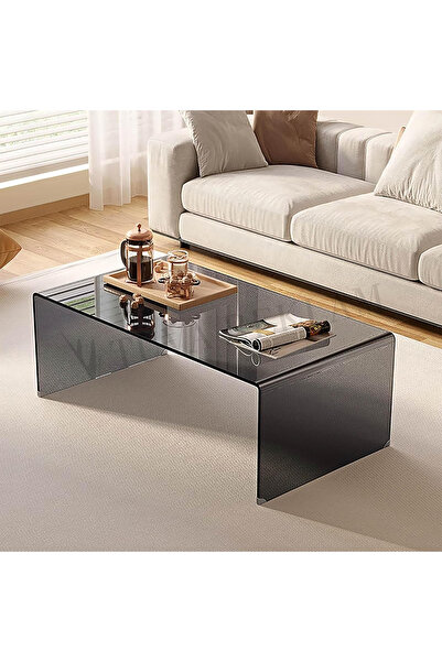 TUVA REKLAM Tuva Reklam Şeffaf Siyah Pleksi Uzun Orta Sehpa Salon Oturma Odası (ÇOKLU RENK SEÇENEKLİ/AÇIKLAMA)