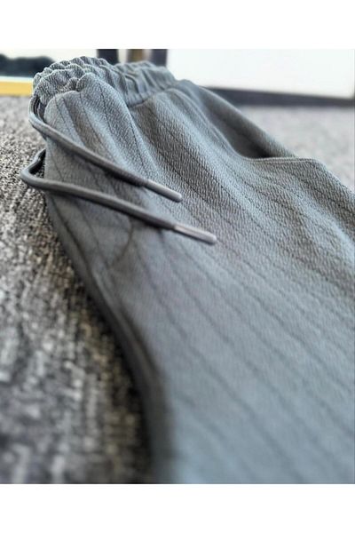 NewCabin New Season Premium Crepe υφασμάτινο παντελόνι Unisex με λεπτομέρεια