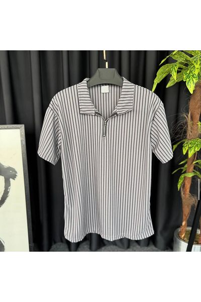 NewCabin Μπλουζάκι με μισό φερμουάρ Unisex Premium βαμβακερό ύφασμα κηρήθρας νέας σεζόν