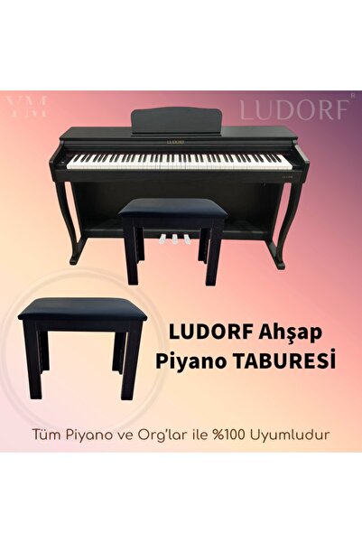 Ludorf Üst seviye Ahşap Piyano Taburesi