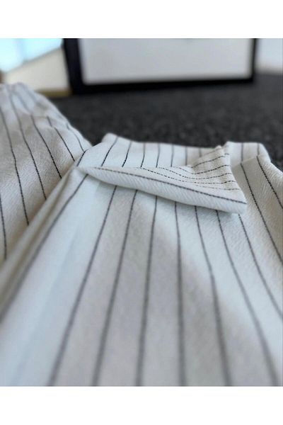 NewCabin New Season Premium Crepe υφασμάτινο παντελόνι Unisex με λεπτομέρεια