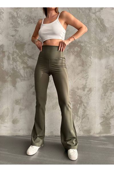 HR Collection Flared Leg High Waist Women's Trousers