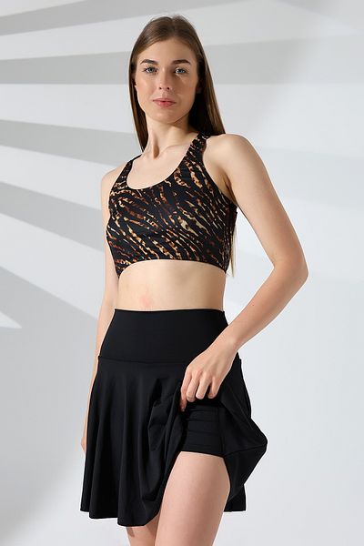 aykum High Waist, Shorts Badi Leopard Print, Bikini Set, Badi Inner Sewn Cap, Measurements Available in Description