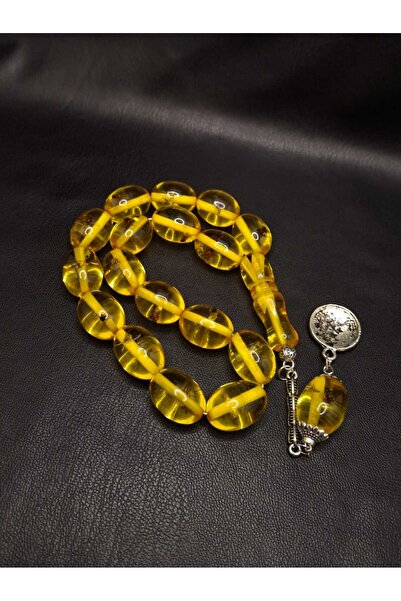 Han Ticarethane Böcek Fosilli Maskot Model 17'li Beyrut Damla Toz Kehribar Tesbih