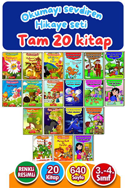 GÖNÜL YAYINCILIK 2.sınıflara Uygun Öğretmen Tavsiyeli 20'li Hikaye Seti