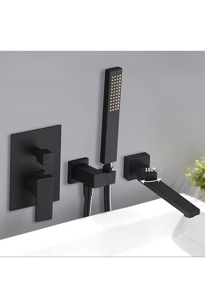 Blackswan Design Set baterie cada, Blackswan, Tip M73, model negru mat, dimensiune 21.2 cm