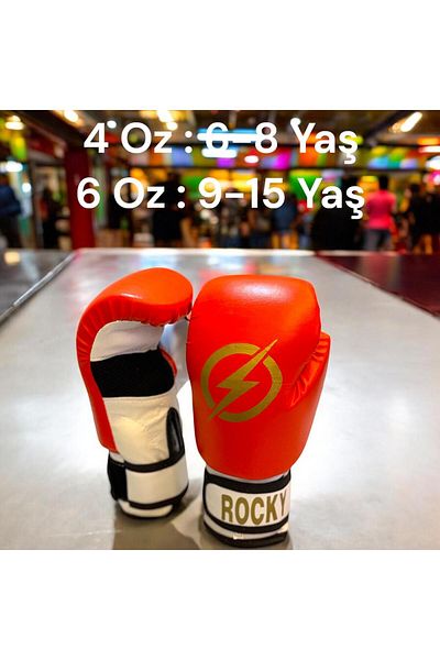 Gök Sports Rocky Children's Boxing Kicboks Muay Thai Gloves 4-6 oz Junior Kidz Boxing Gloves