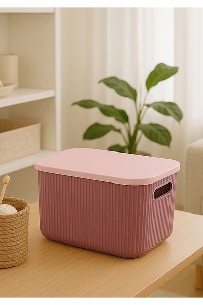 HOMİNG Multi-Purpose Organizer Box with Lid -box-jewelry Makeup Bathroom Kitchen Organizer 6.2 Lt
