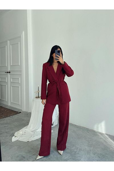 mydukkan.co Waist Binding Line Blazer Jacket