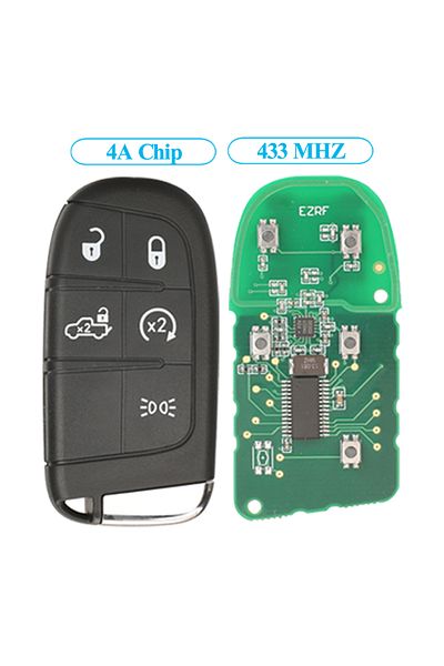 jingyuqin 5 Buttons Pickup 433mhz 4a Chip For Fiat 500 500l 500x Toro 2015 2016 2017 2018 2019 Smart