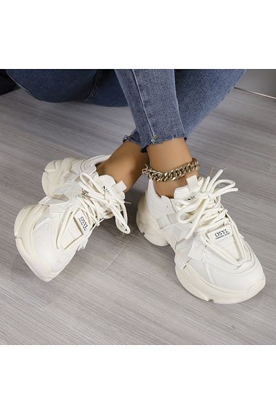 Seastar Sneakers - Beige - Wedge