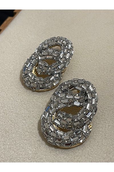 Rupen Kraft Large Size Double Hoop Evening Dress Earrings Design Earrings