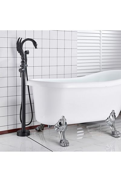 Blackswan Design Baterie cada Free standing, Blackswan, Tip M130, model negru, dimensiune 97 cm