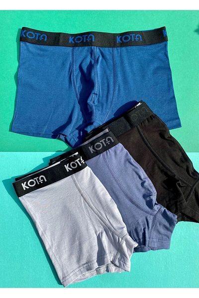 VicTroy Modal Boxer για άνδρες - 4 τεμάχια, χωρίς σήμανση, απαλά χρώματα με φαρδιά λάστιχα και Lycra