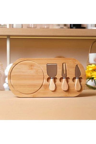 costurera Wooden Cheese Cutting and Presentation Set