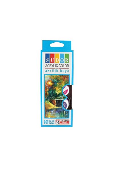 Corvo Akrilik Boya 10 Renk 20 ml 1 Paket Akrilik Boya Seti 10'lu set