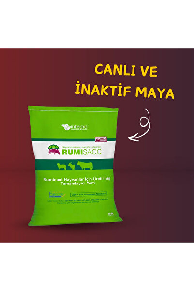 İntegro Canlı ve İnaktif Maya 25 kg RumiSacc