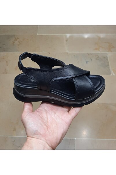 ENZO ЖІНОЧІ ВНУТРІШНІ-ЗОВНІШНІ Справжня шкіра Анатомічна підошва Платформа Набивний каблук Відкриті туфлі