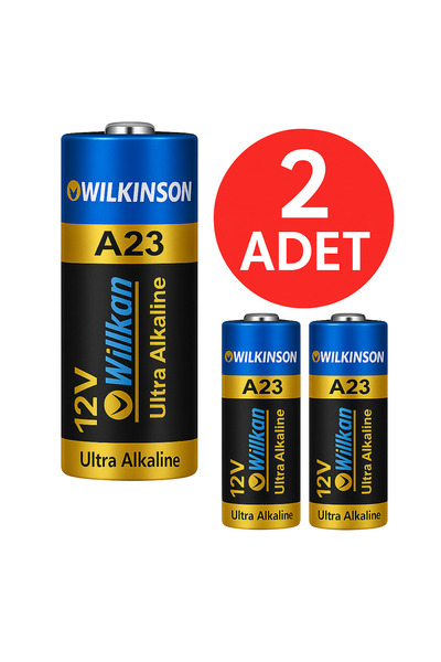 ANI OFİS KIRTASİYE A K 2 Adet 23A 12V Alkalin Pil Uzaktan Kumanda, Alarm Ve O...