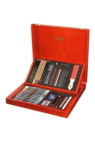 Koh-i Noor Koh-I-Noor Gioconda Artist Set Wooden Box Drawing Set 8896 1Dk - 117 Pcs.