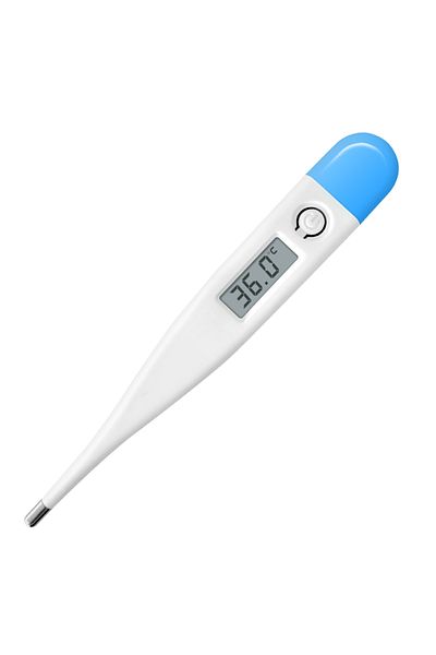 Choice Blue Cap 1pc Digital Thermometer C&f Switchable For Baby Cheap Electronic Thermometer Fever Alarm In