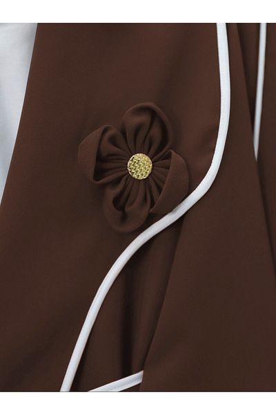 Modamorfo Belted Piping Trousers Suit - Brown
