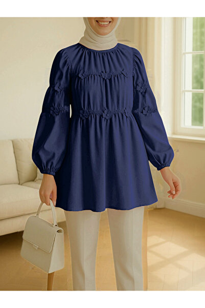 Modamorfo Туніка з гумкою на рукавах і квітковим принтом - Laci