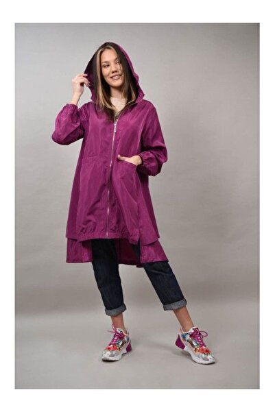 Monte Cervino LONG JACKET WITH BACK SLIT SOLAR M Magenta