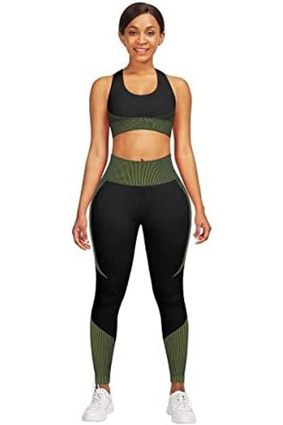 Dee-Trimmer Dee Trimmer 2-Piece Seamless Sweat Suit for Women Sports Fitness Workout And Yoga | Dee Trimmer High