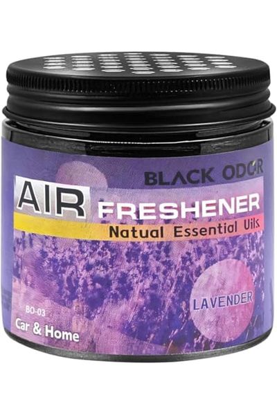 Black Odor Air Freshener Natural Essential Oils Combo Pack (3 Pcs) - Lavender - Long-Lasting Gel-Bas