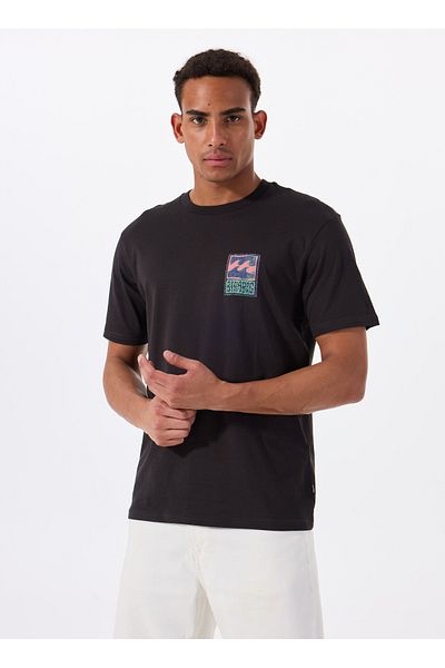 BİLLABONG Billabong Stamp Ss Ebyzt00293 Black Bicycle Collar Regular Fit Straight Men's T-Shirt