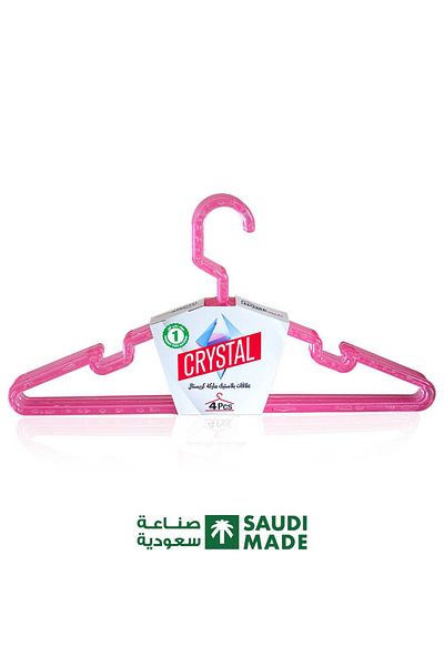 Kanz Crystal Clothes Hangers (72 pieces/carton) Transparent Color