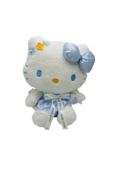 BaoBao 70cm Baobao plush cat with blue dress – huge toy and adorable gift for children