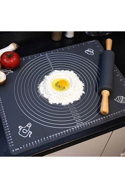Velixo Set de sucitoare din silicon alimentar, mânere din lemn, antiderapante, rezistente la căldură și rupere, flexibile