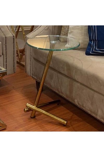 private house golden service table