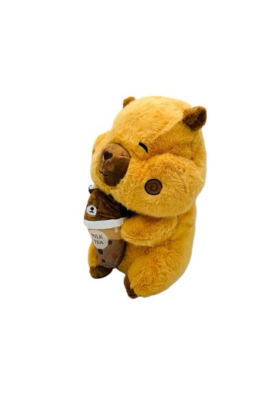 BaoBao Baobao 19cm plush capybara with frappe – fluffy and cute toy for children and gift
