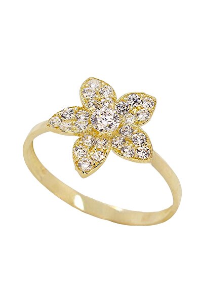 CiGOLD Taşlı Yüzük Papatya 14 Ayar Altın 1,74 gr Oa-k21701028433